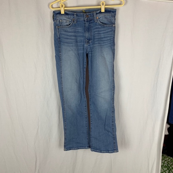 7 for all mankind cropped boot cut jeans - Picture 1 of 7